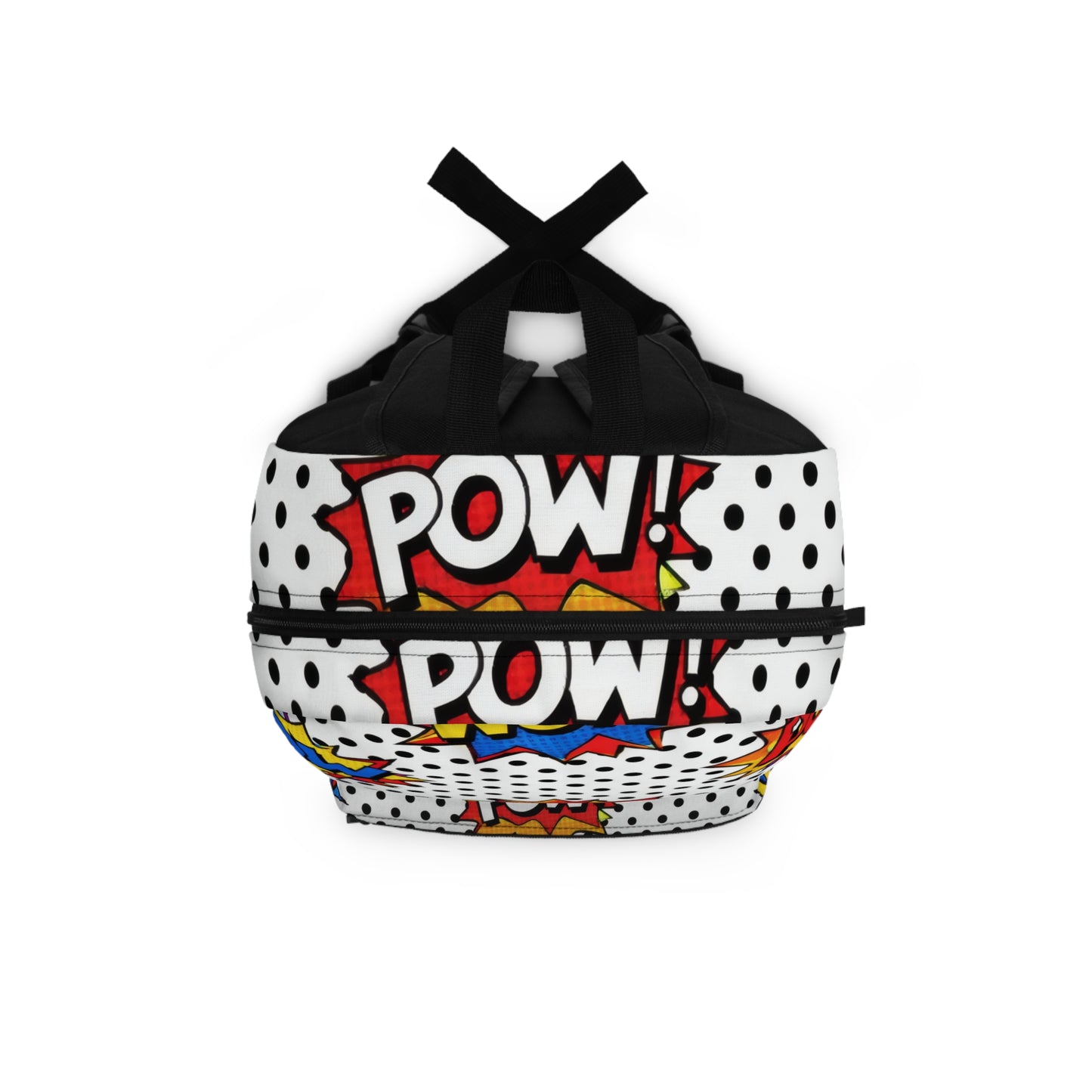 Comic Pop Art Backpack — "Pow!" "Wow!" Retro Graphic School Bag