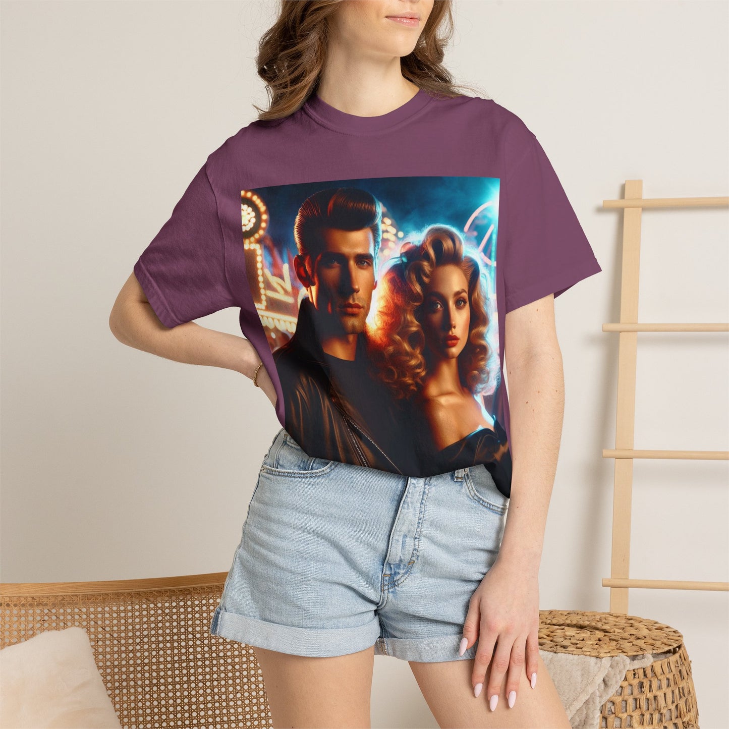 Summer Nights Cinema Tee — Vintage 1950s Carnival Romance Graphic T-Shirt