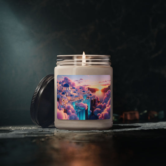 Dreamy Cloudscape Scented Candle (Sunset Fantasy Jar)9oz Soy Candle