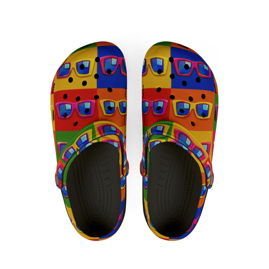 Colorful Retro Cassette Pattern EVA Clogs