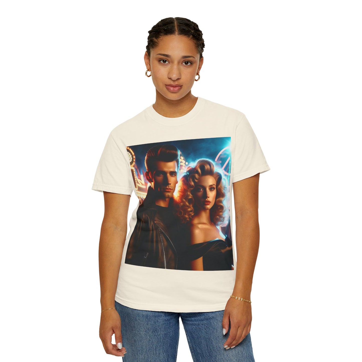Summer Nights Cinema Tee — Vintage 1950s Carnival Romance Graphic T-Shirt