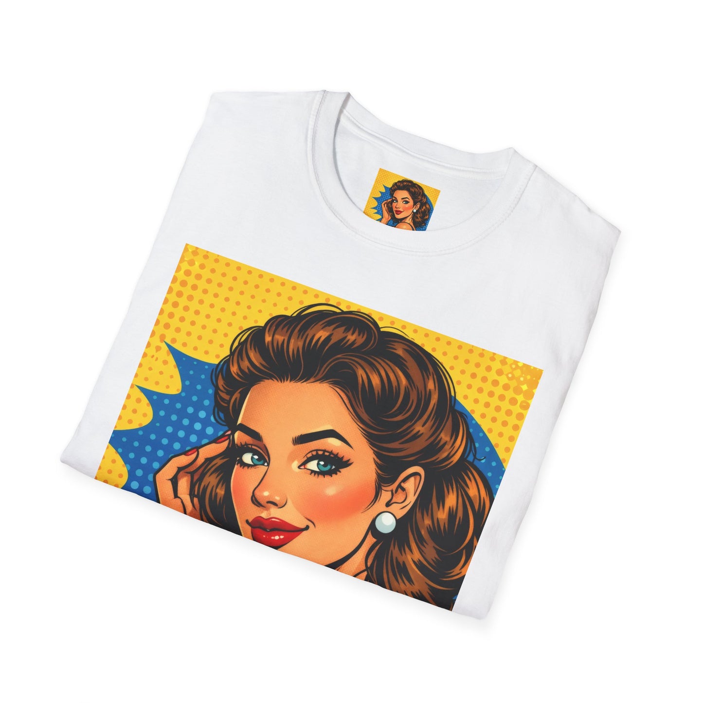 Retro Pop Art Woman Graphic T-Shirt