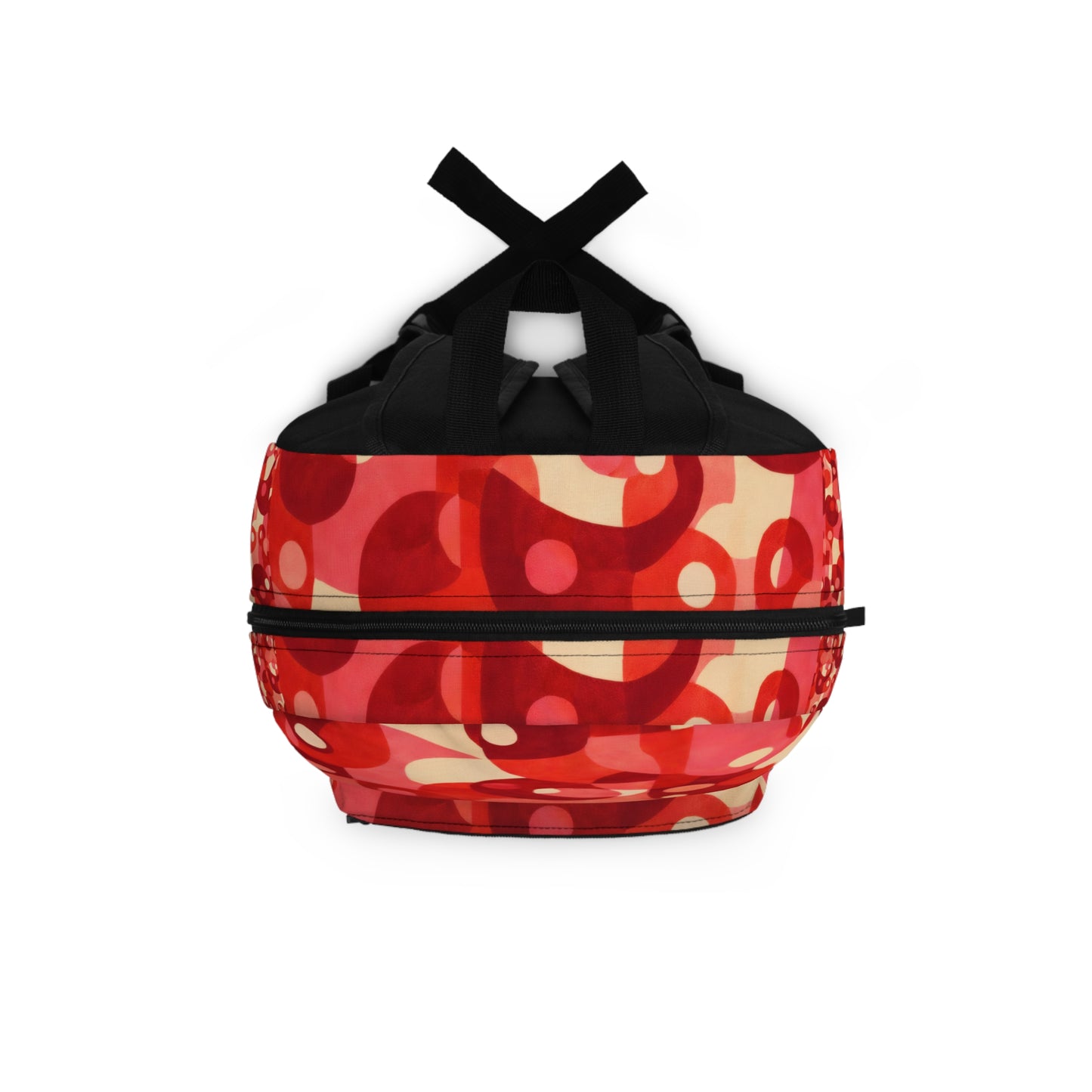 Red Retro Bubble Pattern Backpack