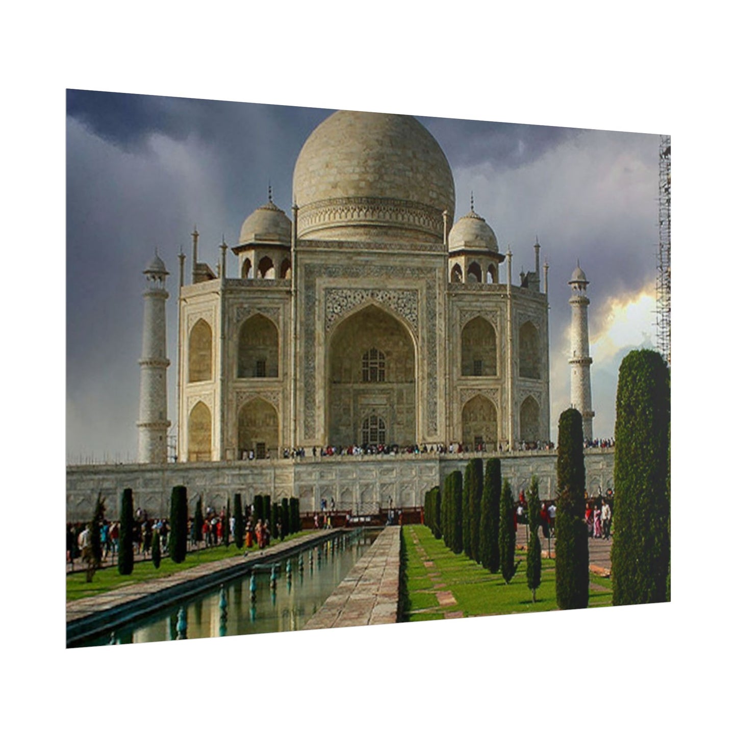 Taj Mahal Photograph Rolled Poster | India Landmark Wall Art