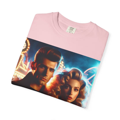 Summer Nights Cinema Tee — Vintage 1950s Carnival Romance Graphic T-Shirt
