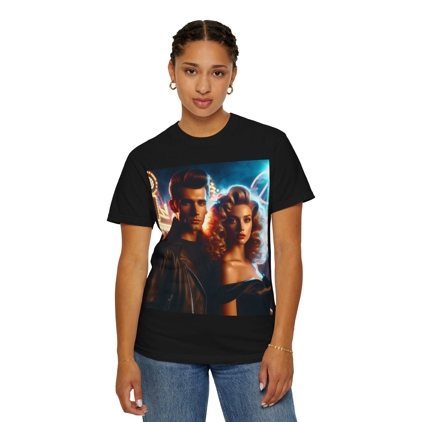 Summer Nights Cinema Tee — Vintage 1950s Carnival Romance Graphic T-Shirt