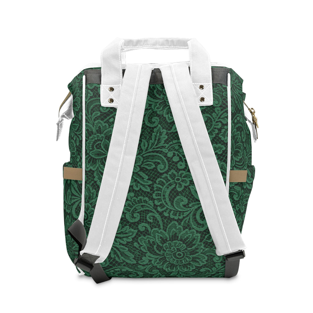 Emerald Lace Diaper Backpack