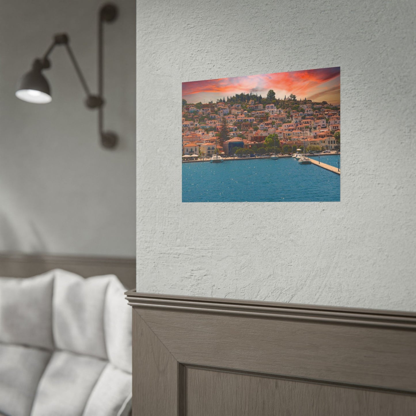 Sunset Poros Island Greece  Poster | Rolled Poster