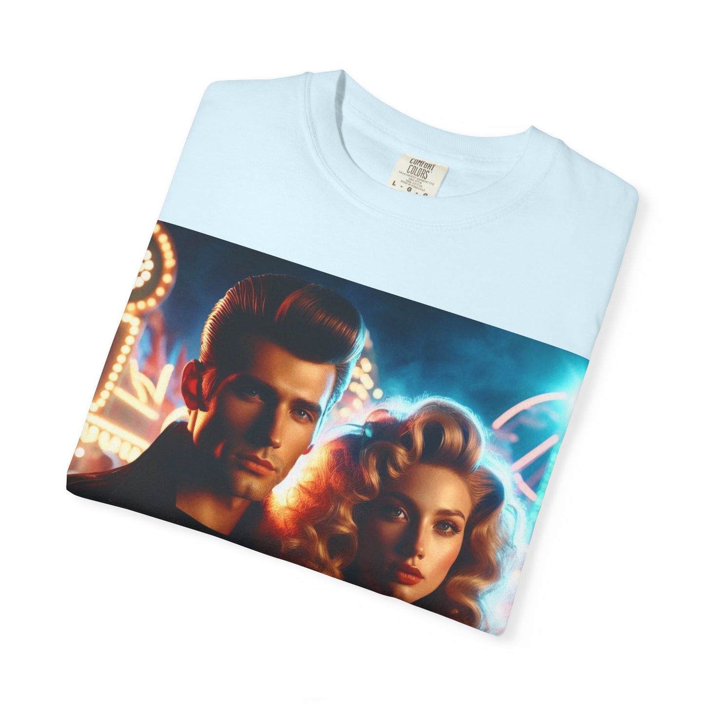Summer Nights Cinema Tee — Vintage 1950s Carnival Romance Graphic T-Shirt