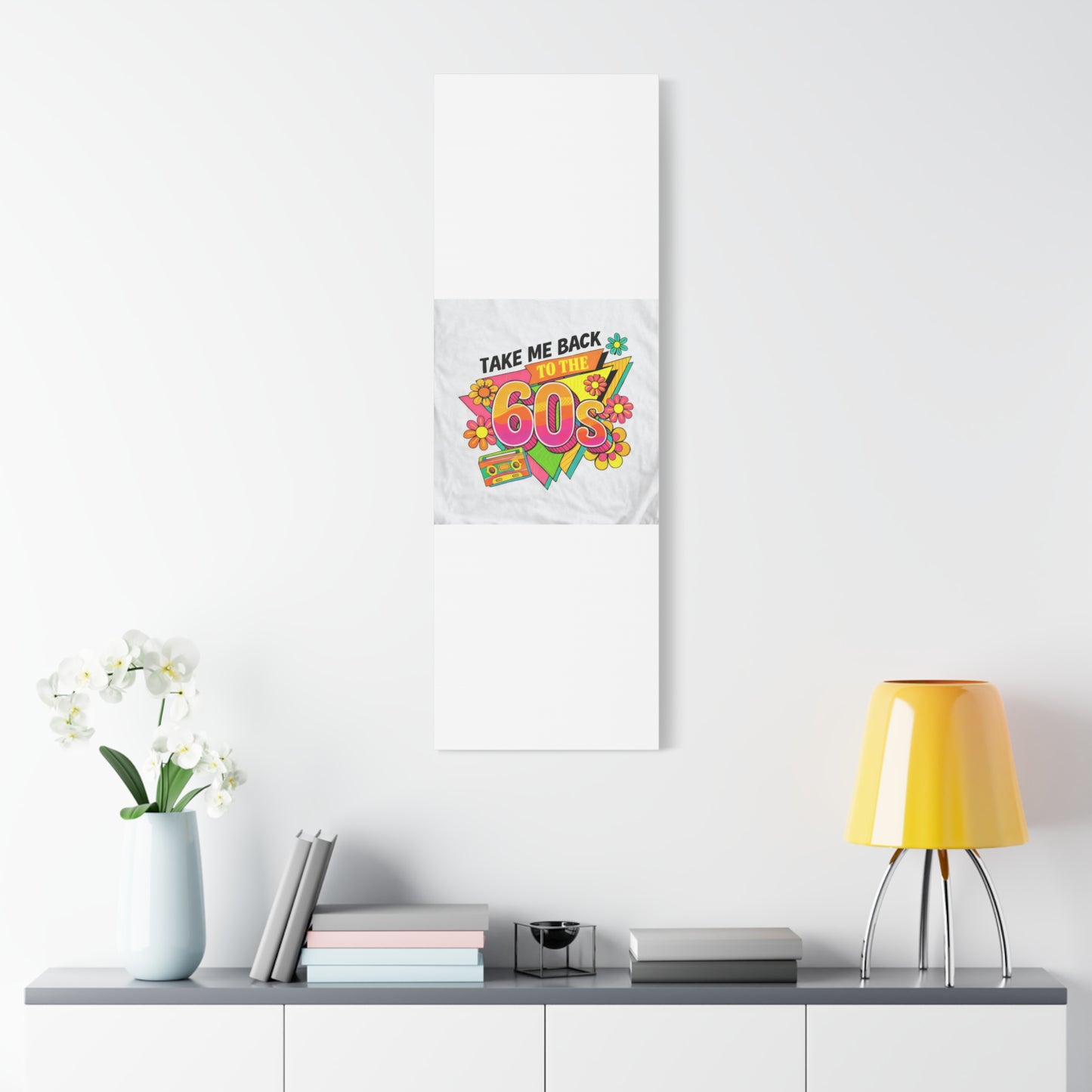 Take Me Back to the 60s Canvas — Retro Pop Art Matte Stretched Wall Art