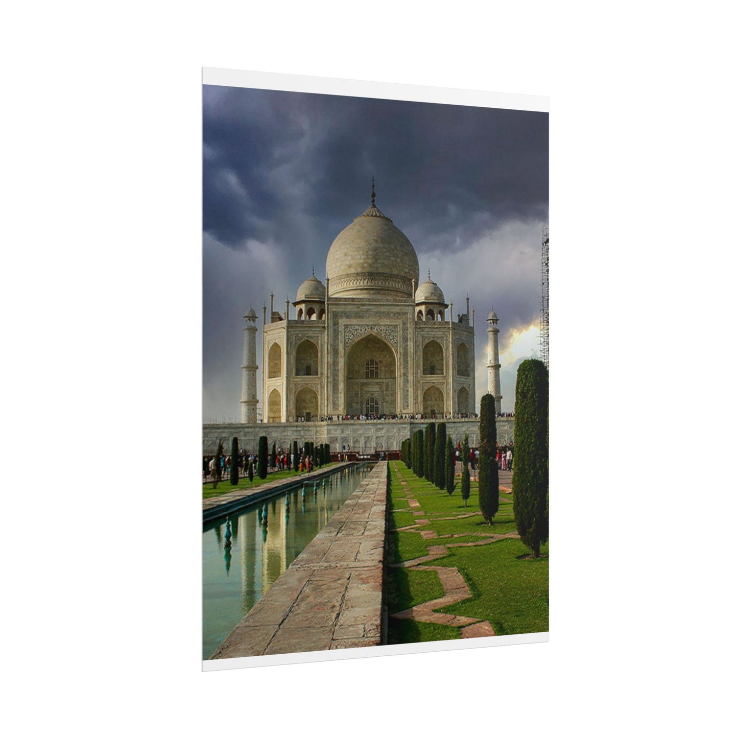 Taj Mahal Photograph Rolled Poster | India Landmark Wall Art