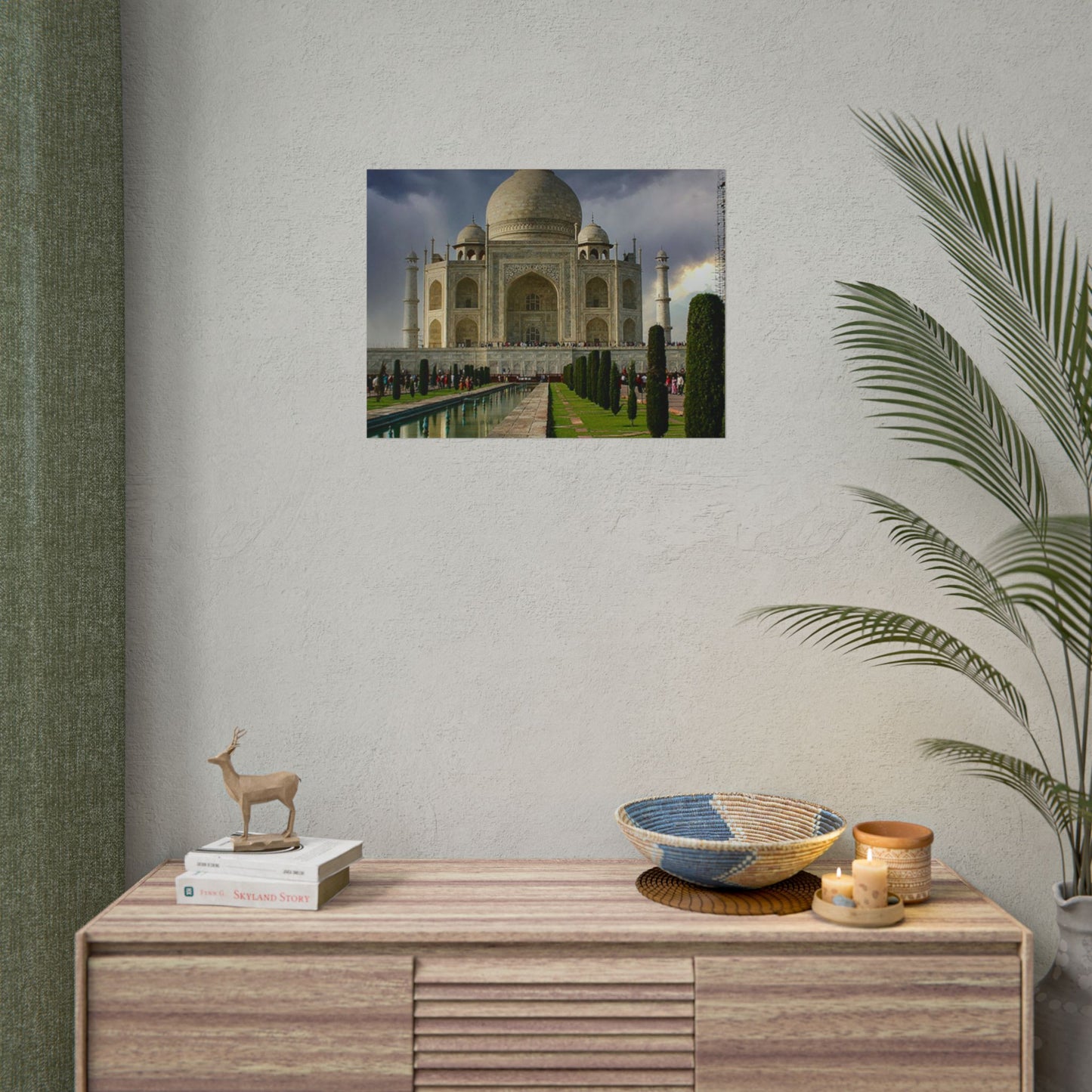 Taj Mahal Photograph Rolled Poster | India Landmark Wall Art