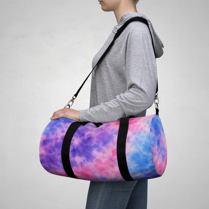 Tie-Dye Cloud Duffel Bag — Colorful Travel & Gym Weekender