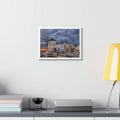 Oia Stands Still - Santorini Afterlight Framed