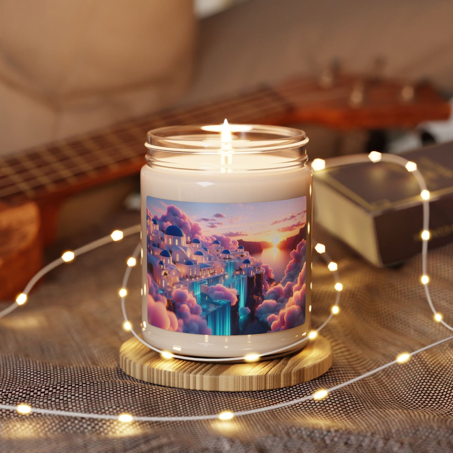 Dreamy Cloudscape Scented Candle (Sunset Fantasy Jar)9oz Soy Candle