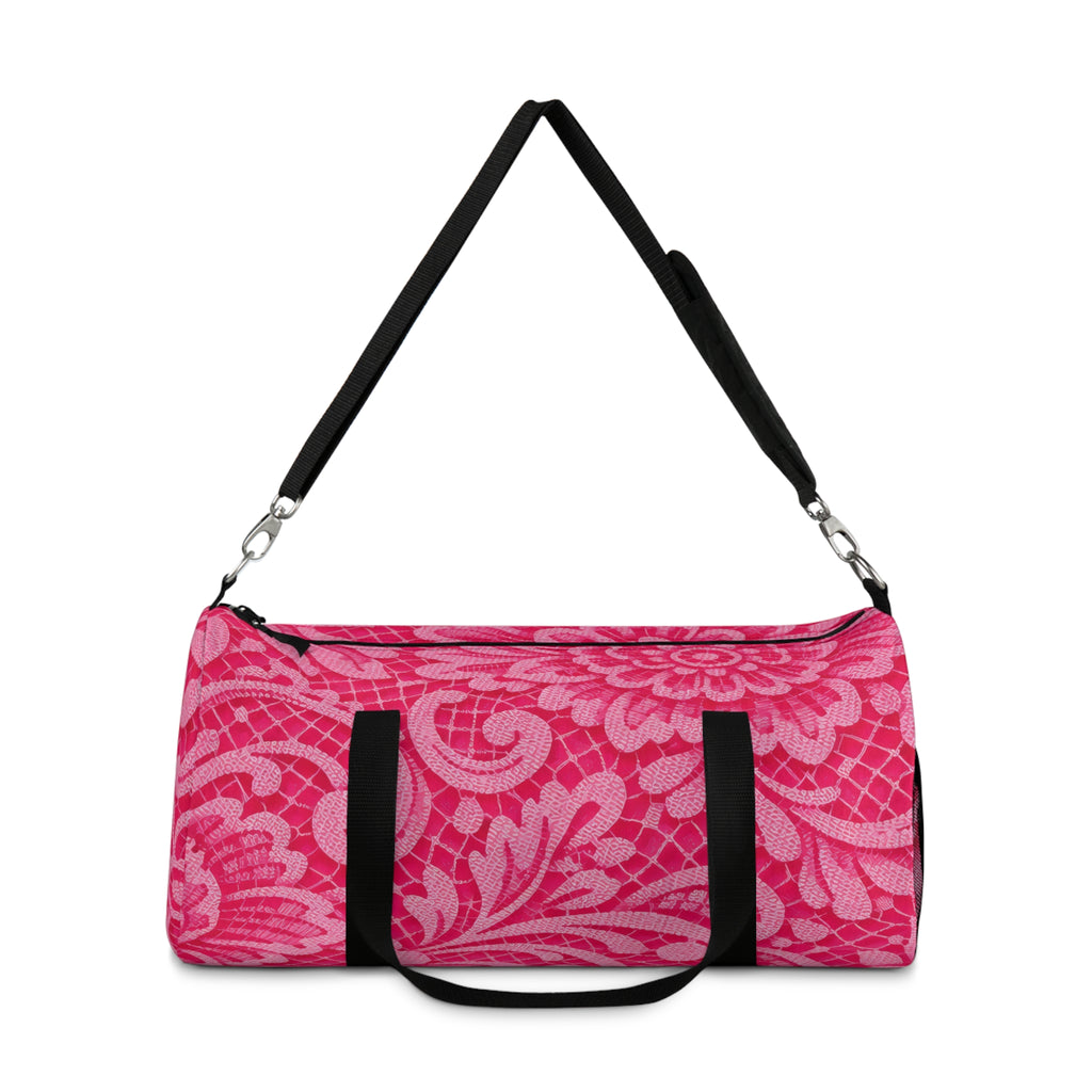 Pink Lace Duffel Bag