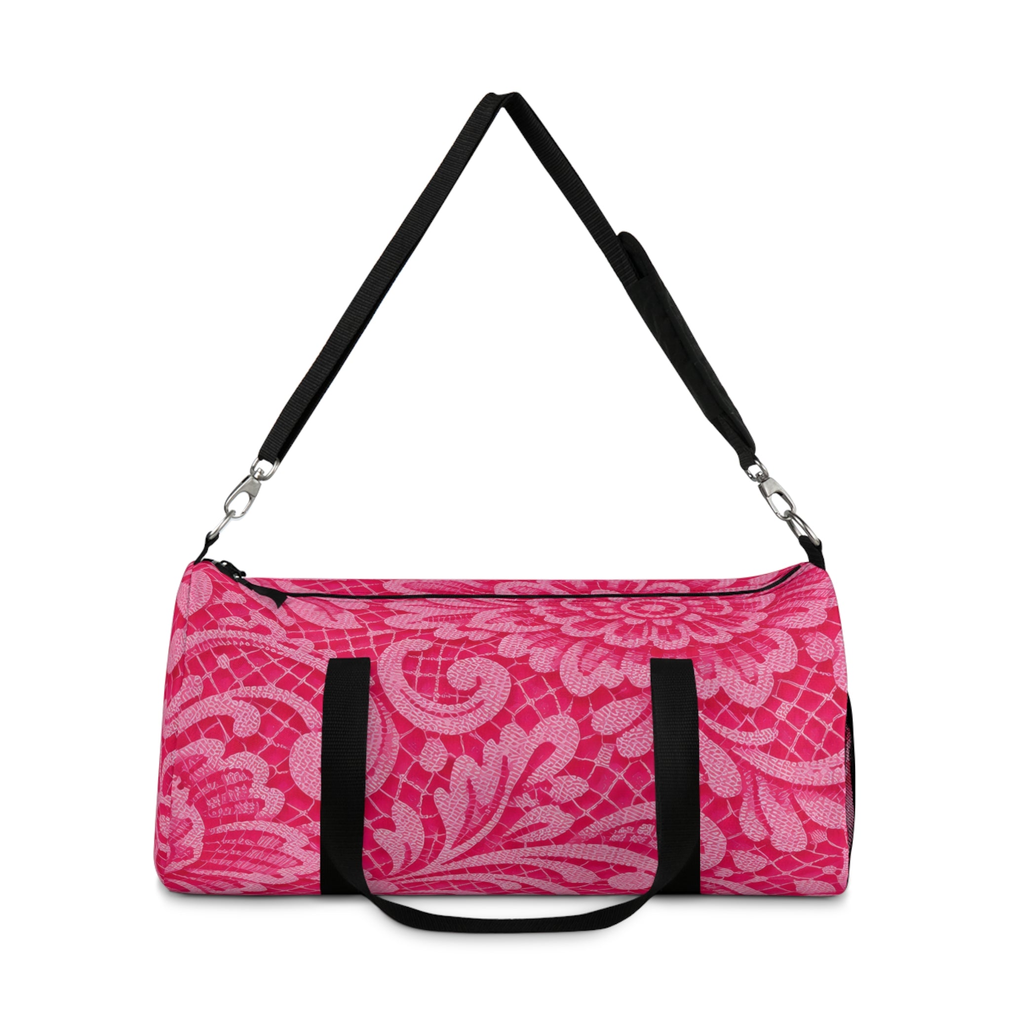 Pink Lace Duffel Bag