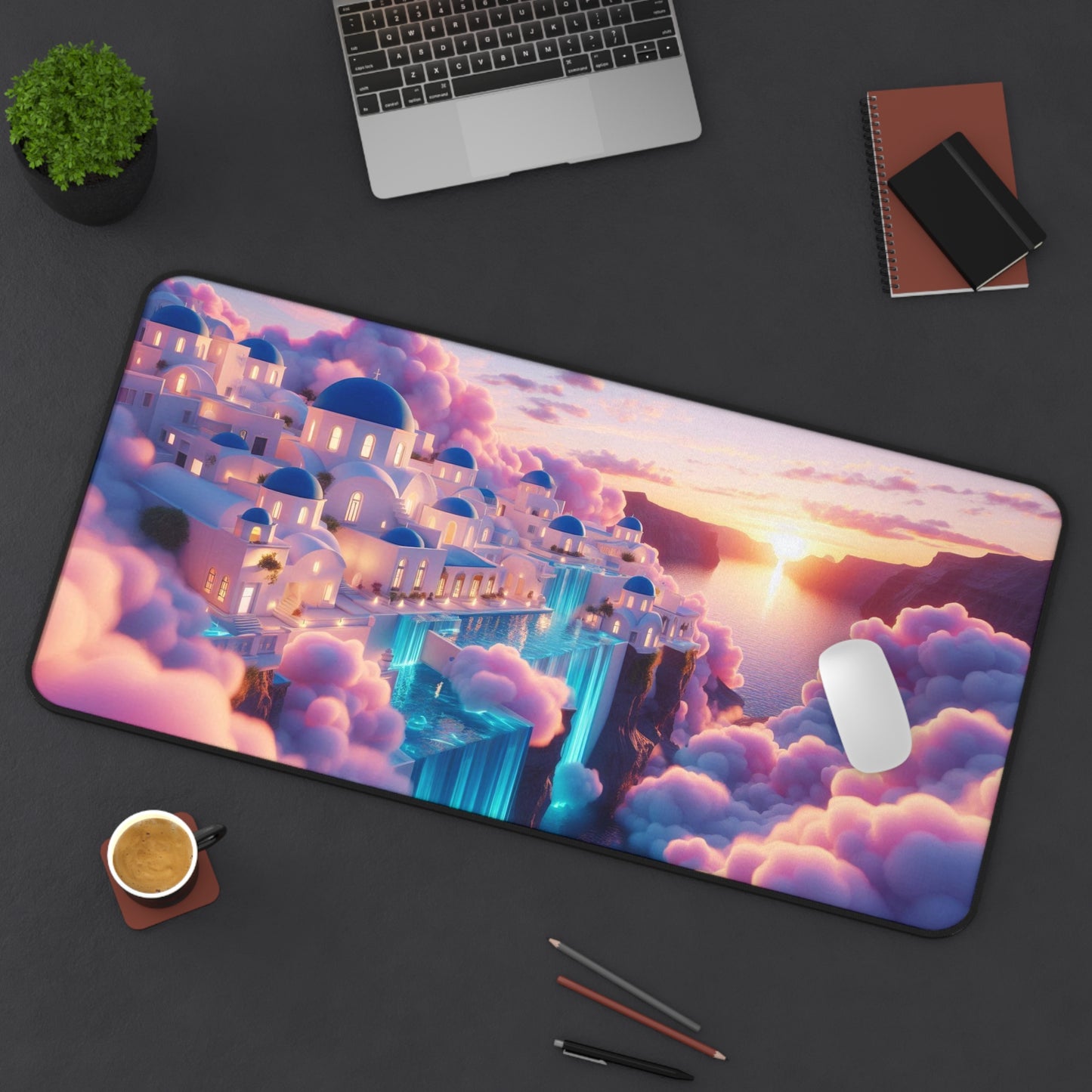 Sunset Cloud City Desk Mat