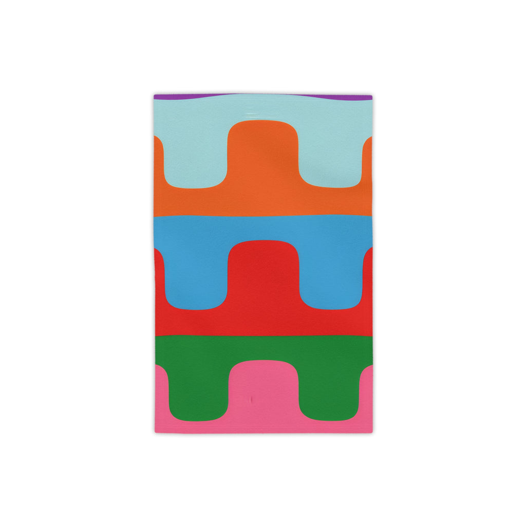 Color Block Pop - Retro Abstract Beach Towel