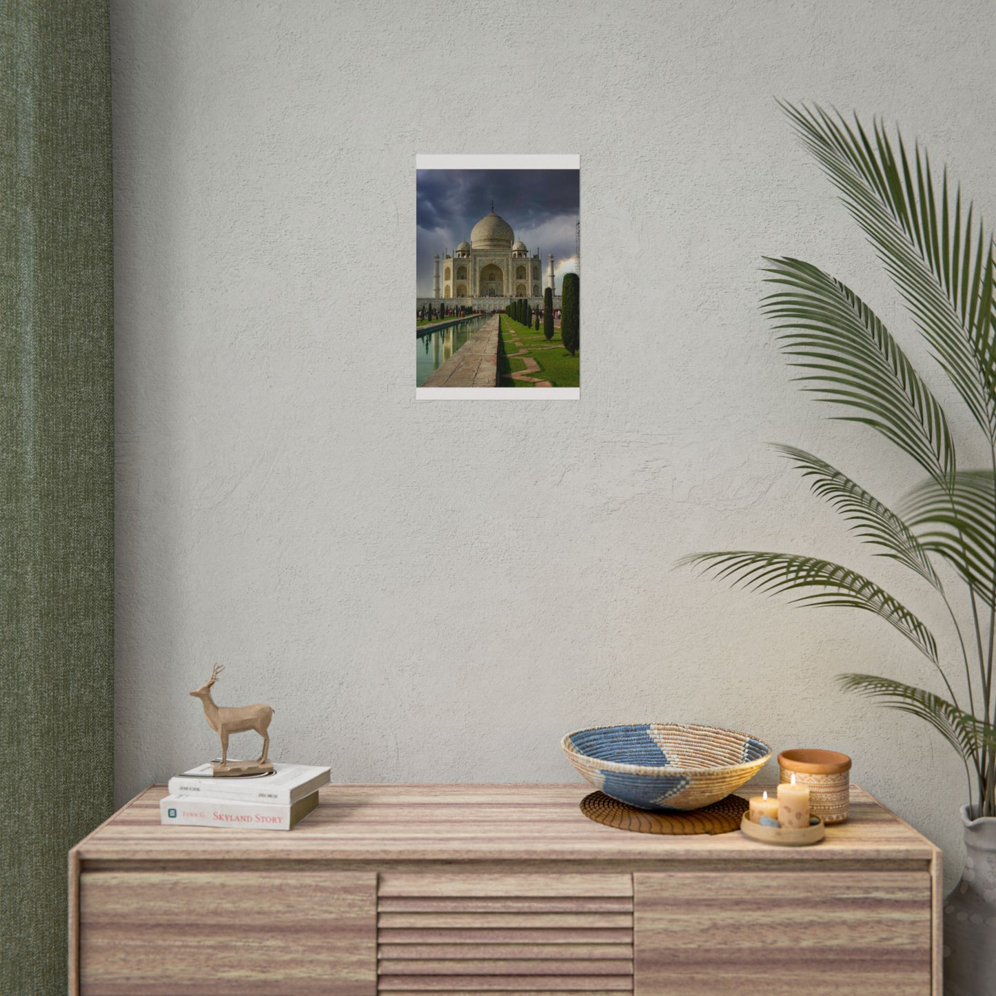 Taj Mahal Photograph Rolled Poster | India Landmark Wall Art
