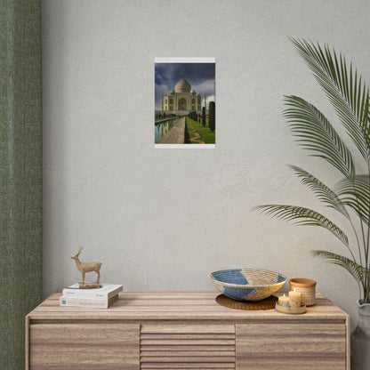 Taj Mahal Photograph Rolled Poster | India Landmark Wall Art