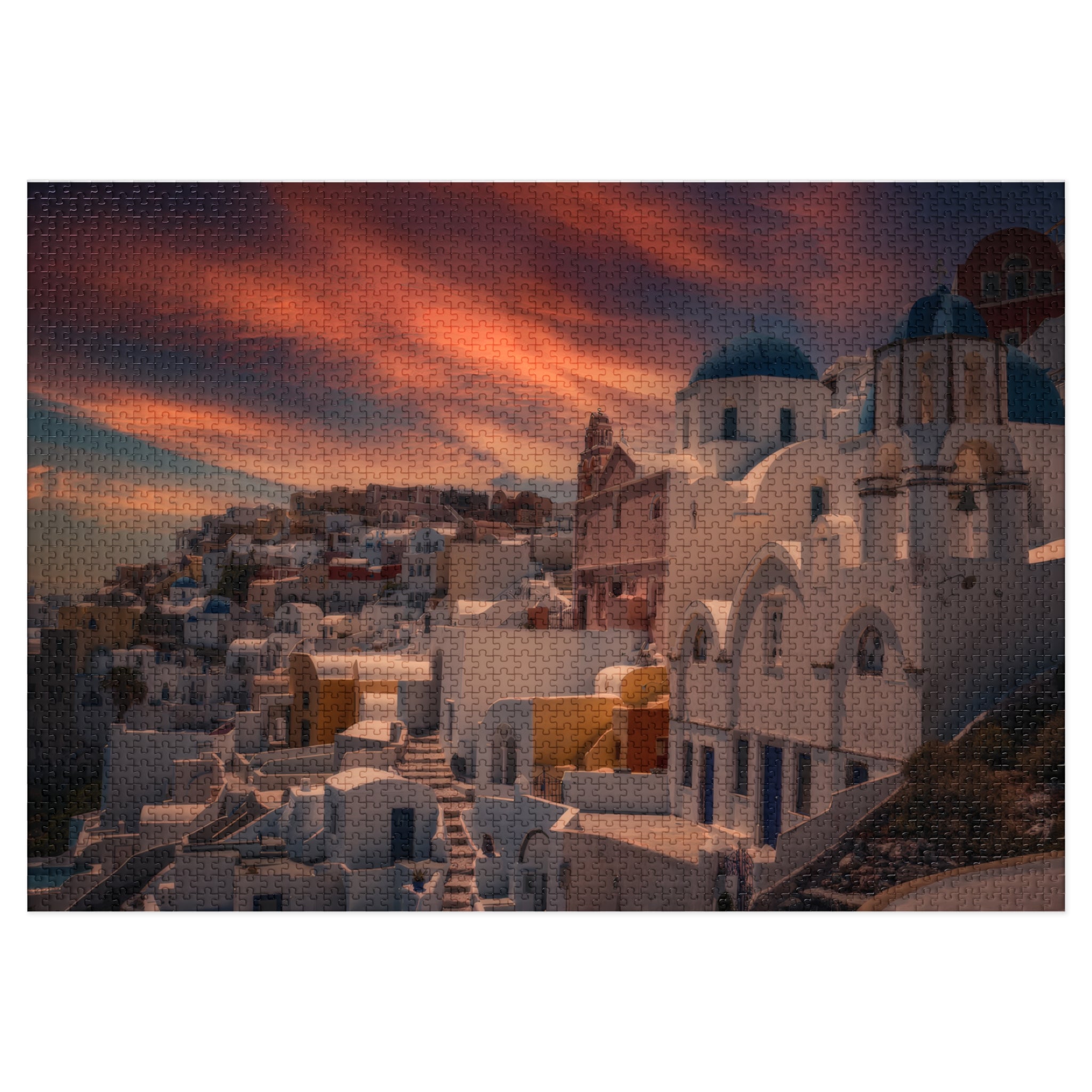 Santorini Sunset Jigsaw Puzzle