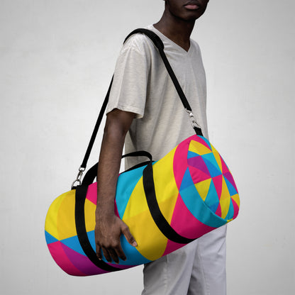 Color Block Geometric Duffel Bag — Bright Travel & Gym Bag