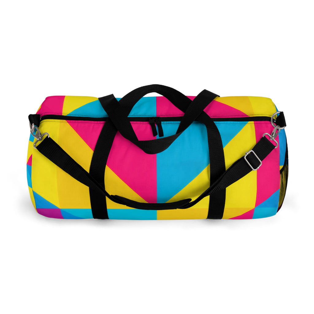 Geometric Colorblock Duffel Bag
