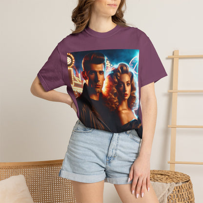 Summer Nights Cinema Tee — Vintage 1950s Carnival Romance Graphic T-Shirt