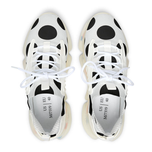 Women’s Polka Dot Mesh Sneakers — Lightweight Breathable Athletic Shoes