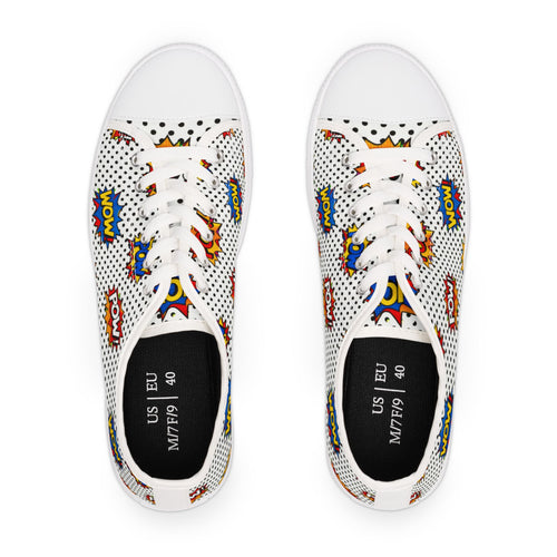 Comic Book Pop-Art Low-Top Sneakers