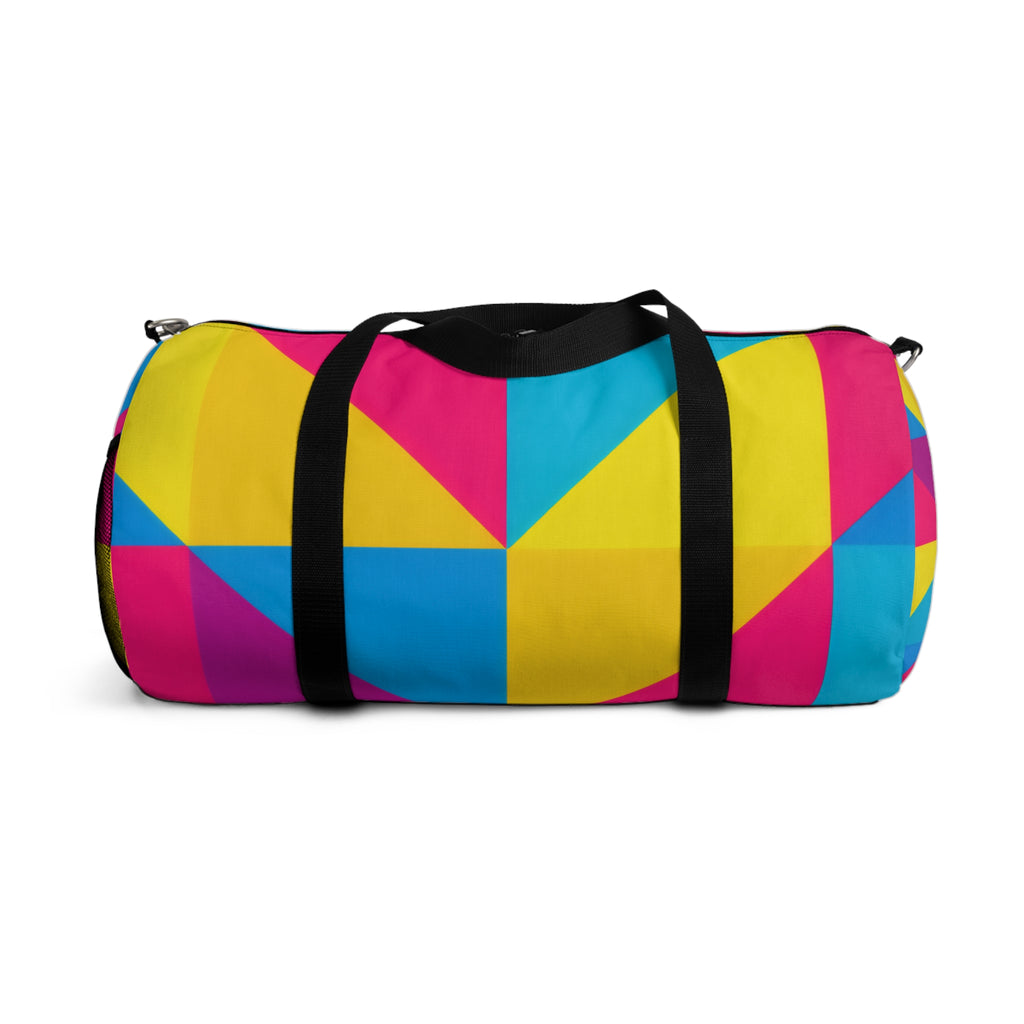 Geometric Colorblock Duffel Bag