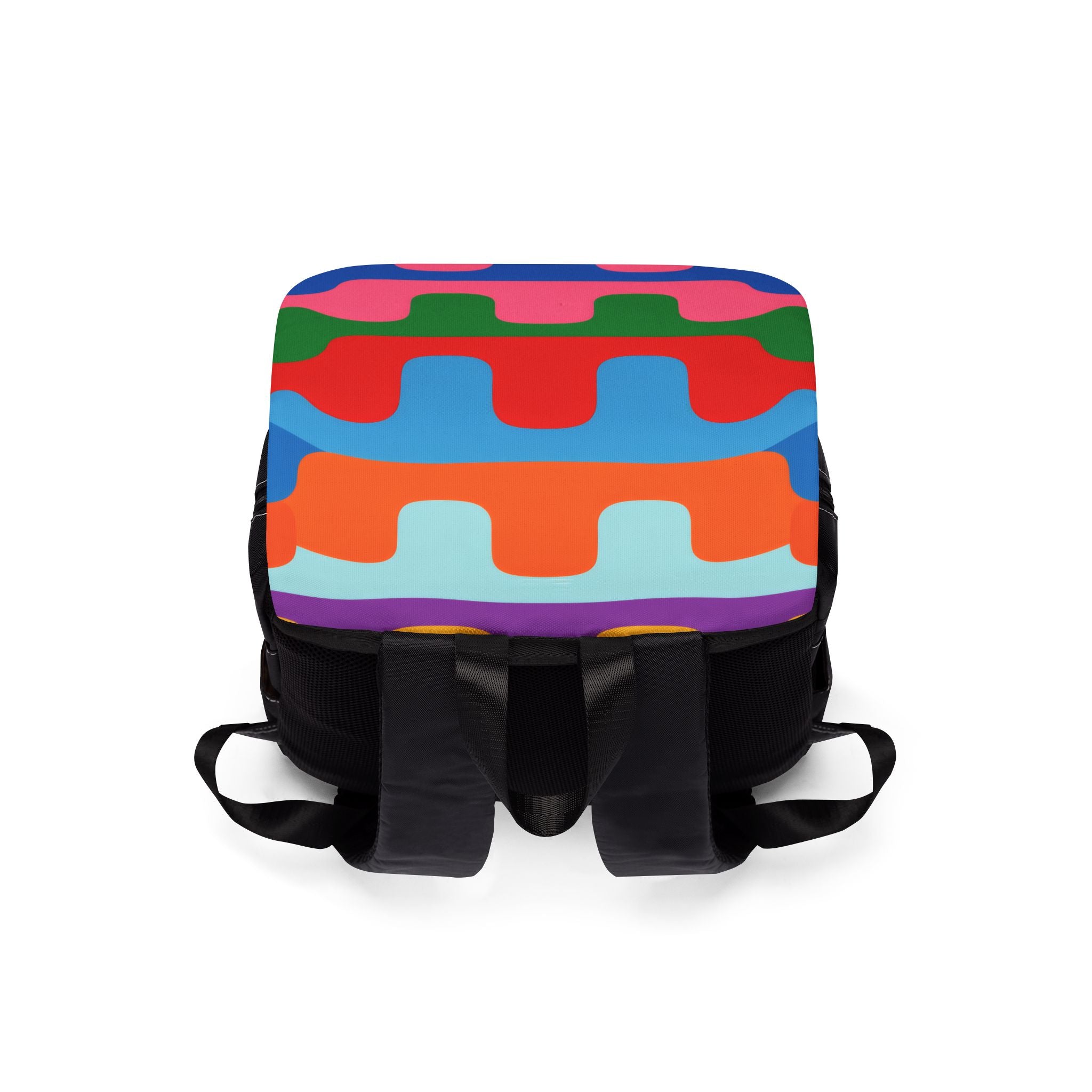 Retro Wave Puzzle Backpack
