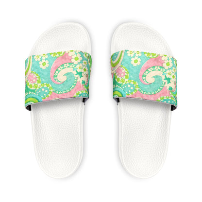 Paisley Slide Sandals — Women's Removable-Strap Summer Slides