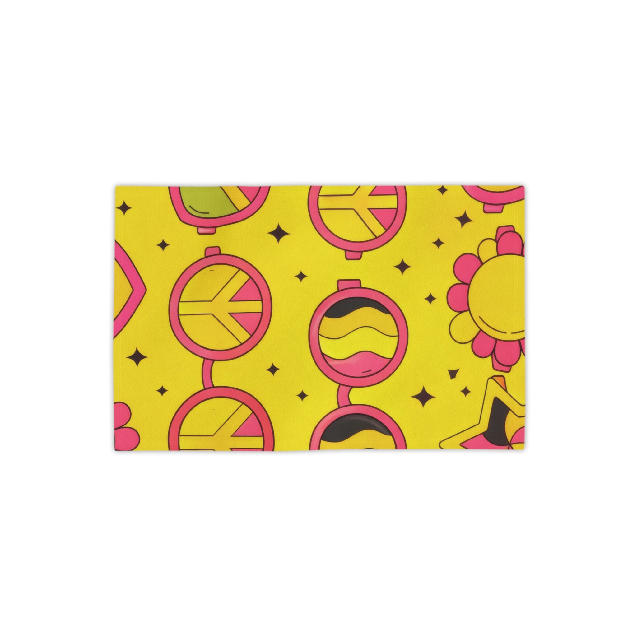 Peace & Love - 60s Cartoon Beach Towel