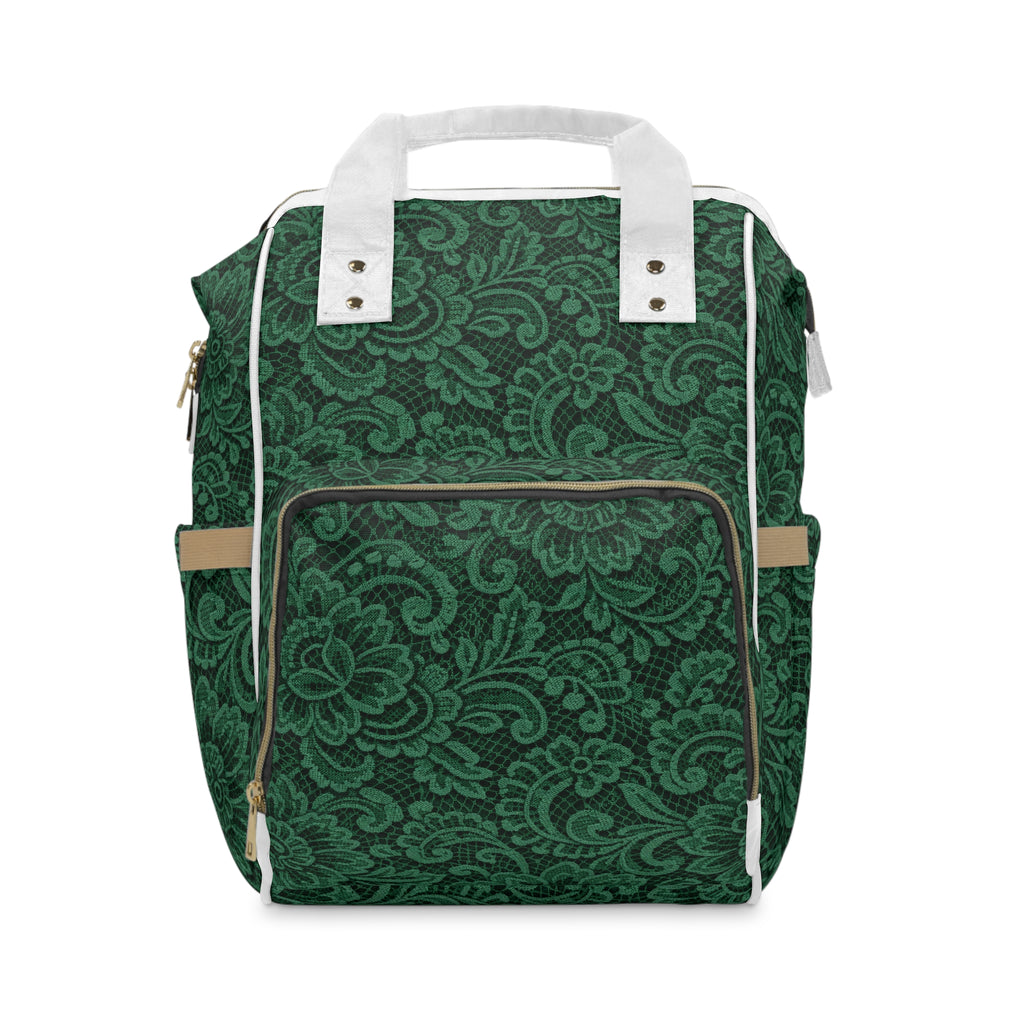 Emerald Lace Diaper Backpack