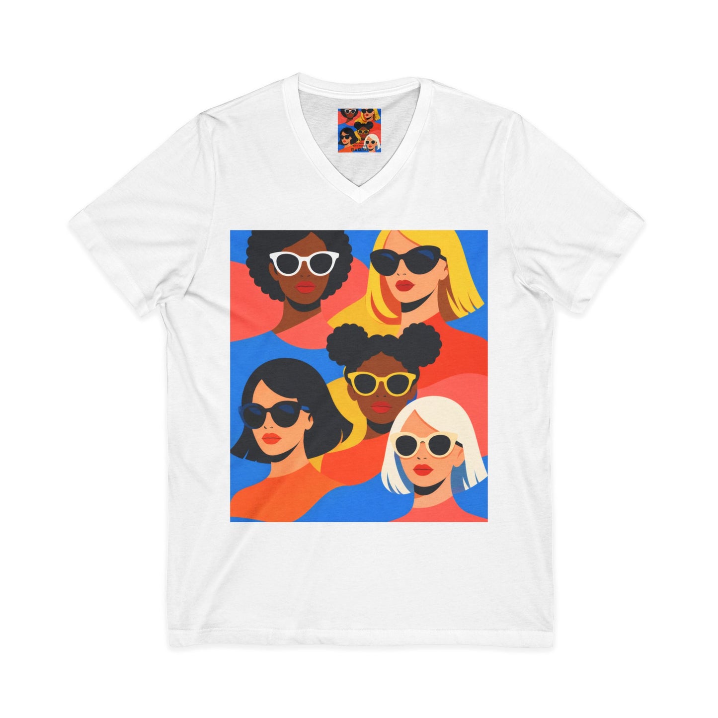 Pop Art Women Faces Women's T-shirt