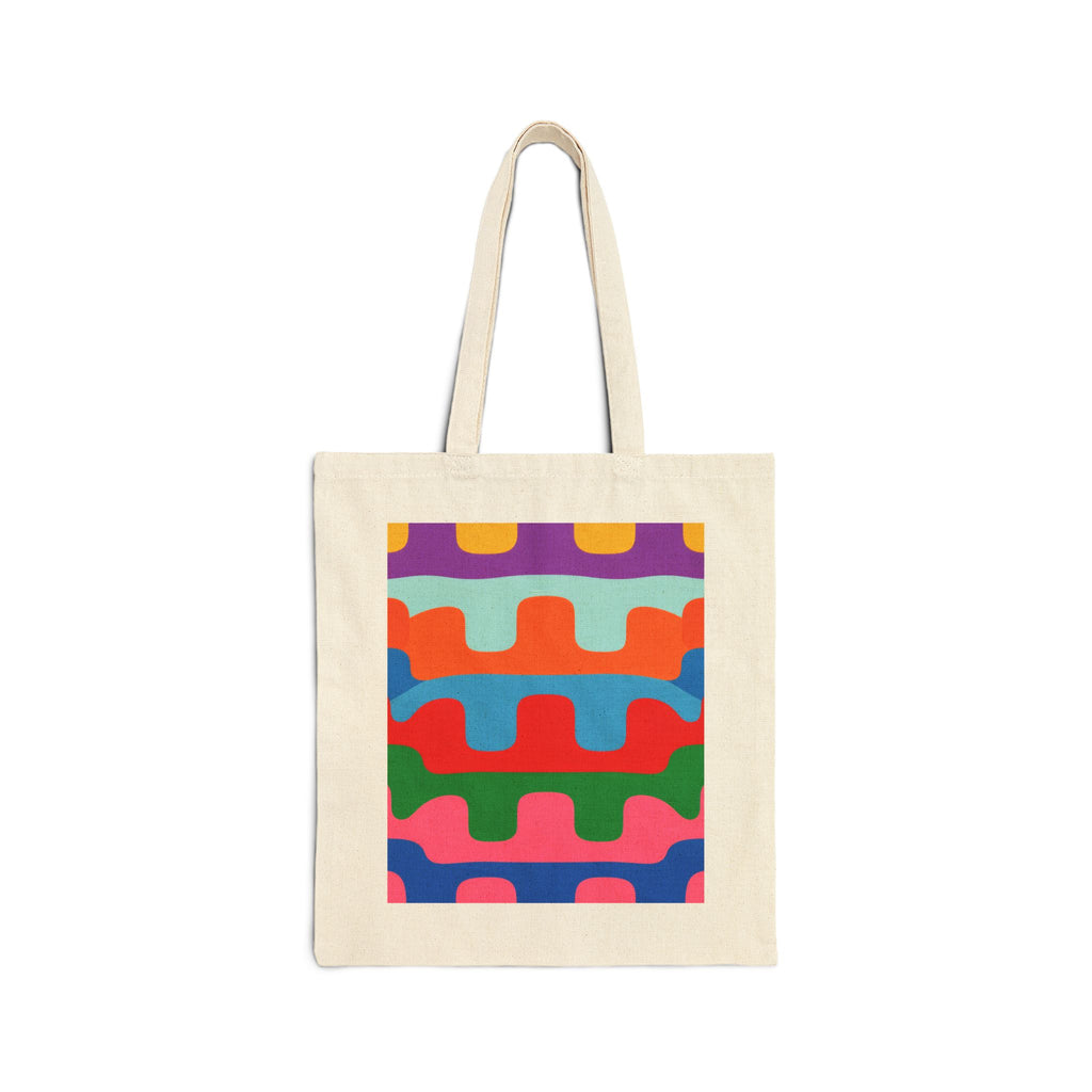 Abstract Wave Layers Tote Bag