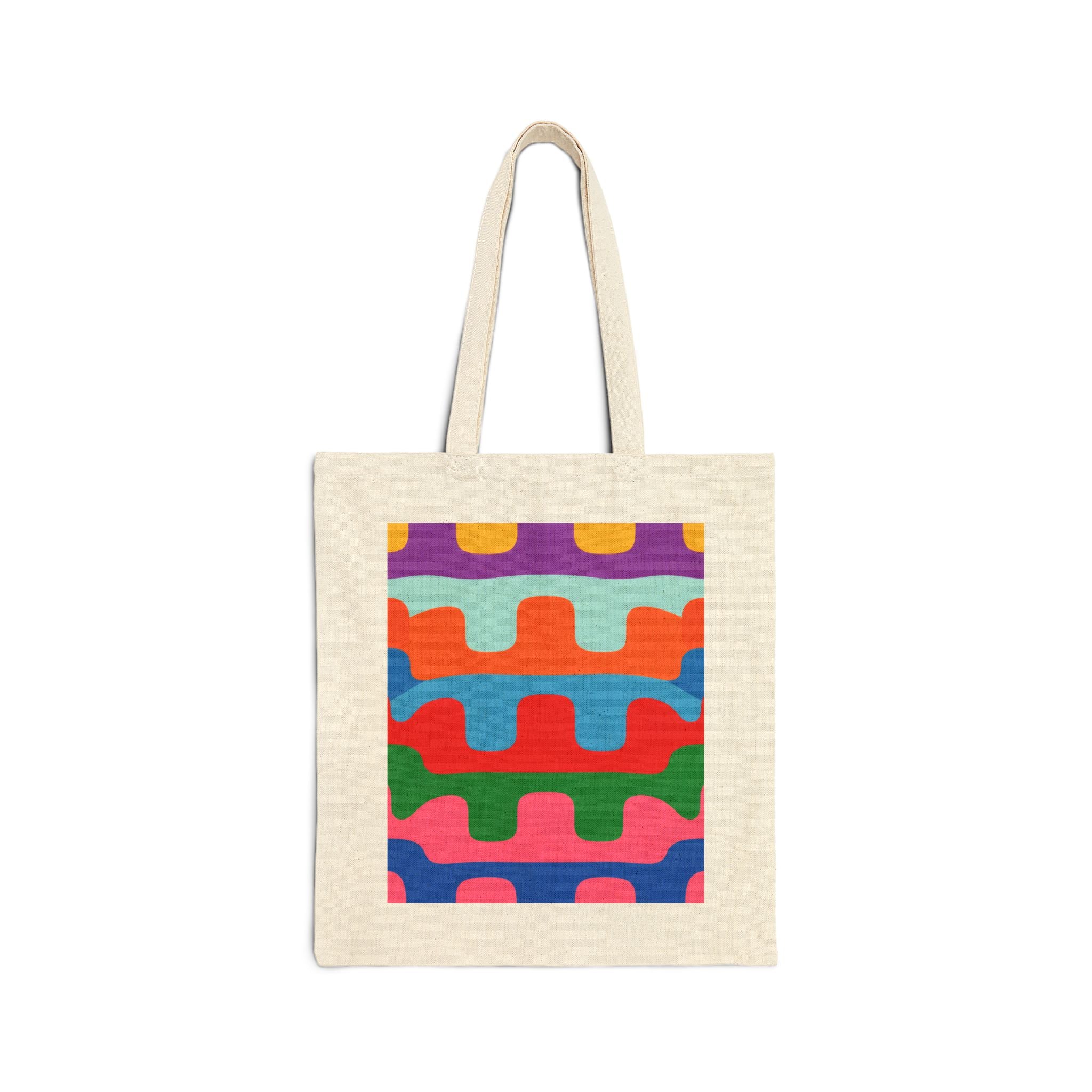 Abstract Wave Layers Tote Bag