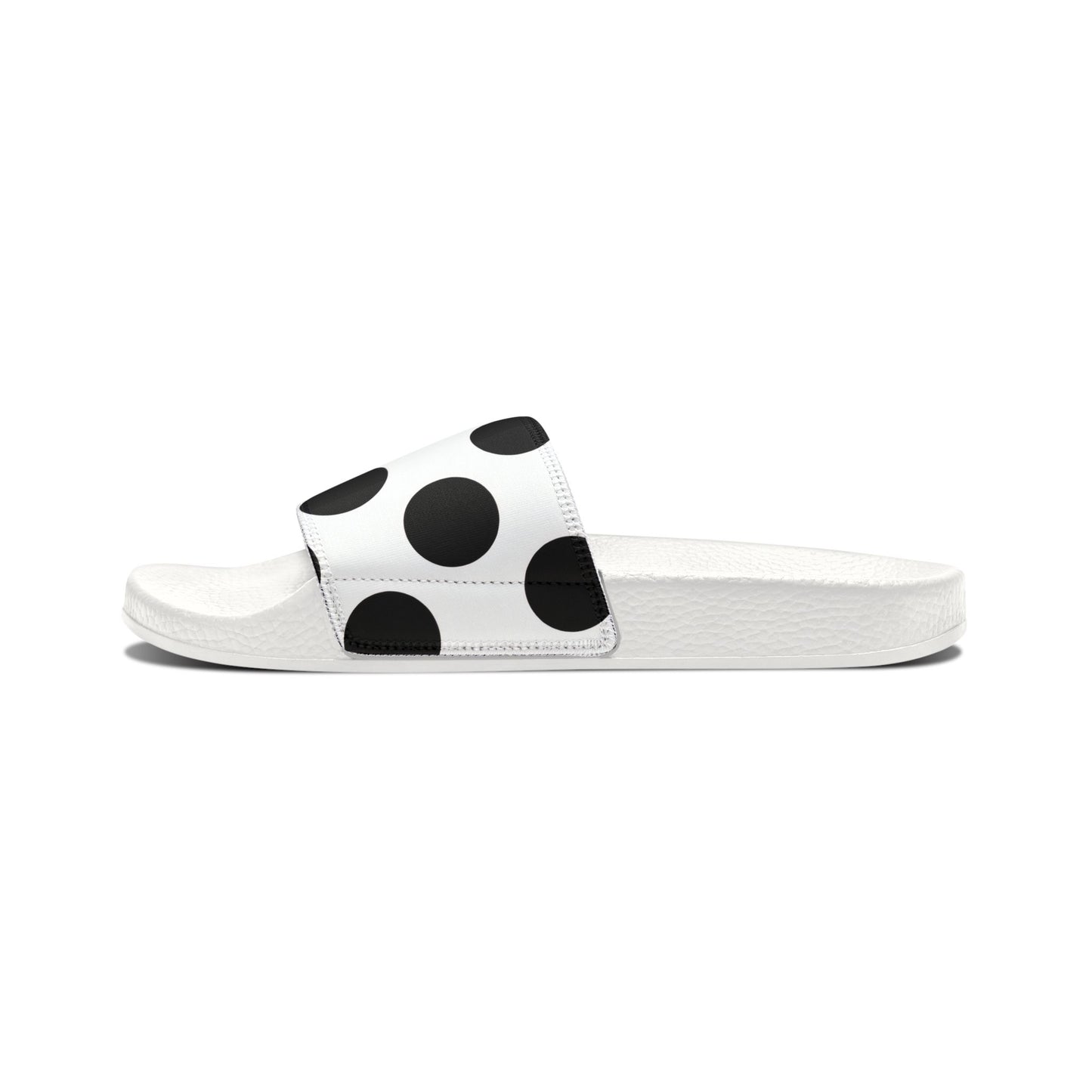 Polka Dot Slide Sandals — Women's Removable-Strap Summer Slides