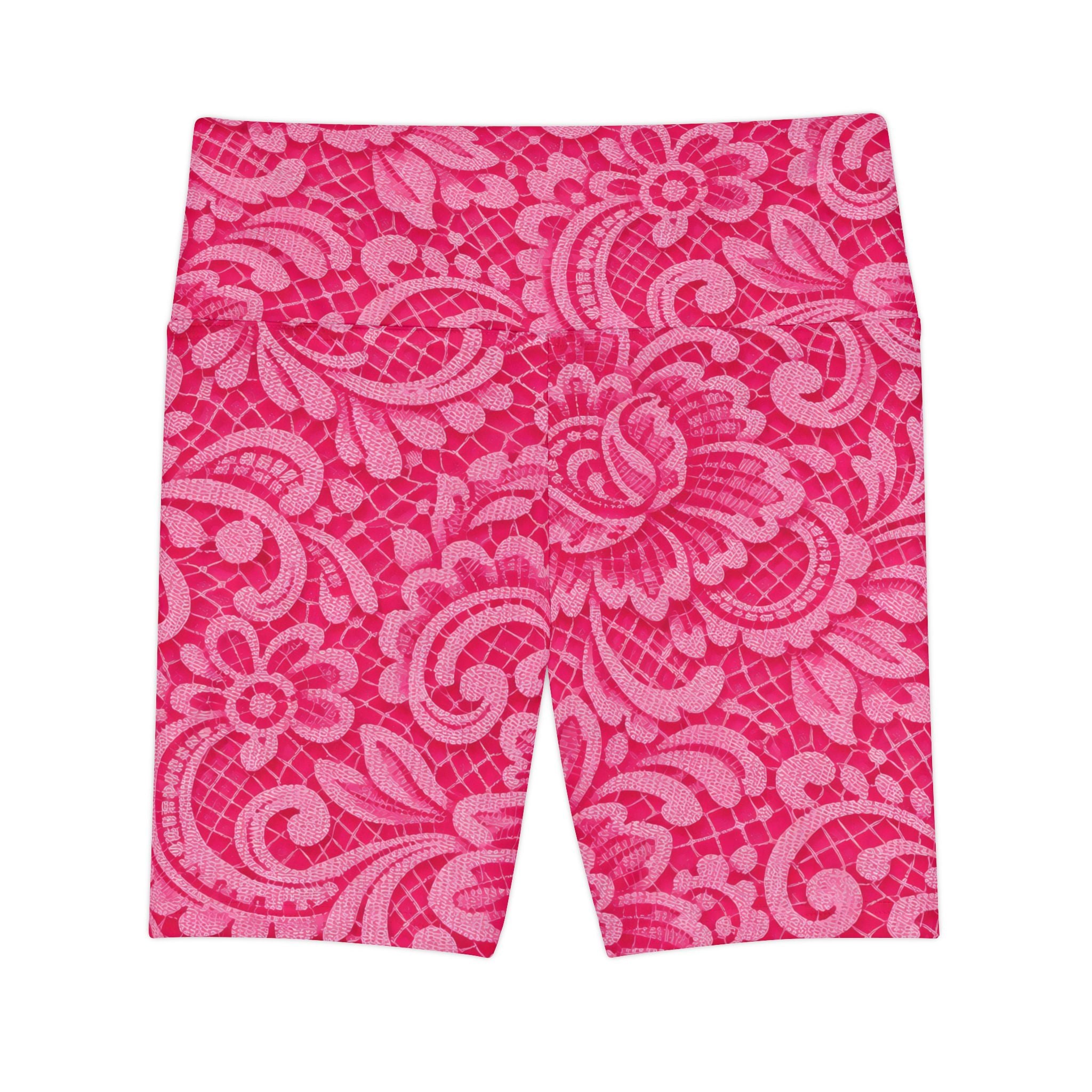 Pink Lace Biker Shorts