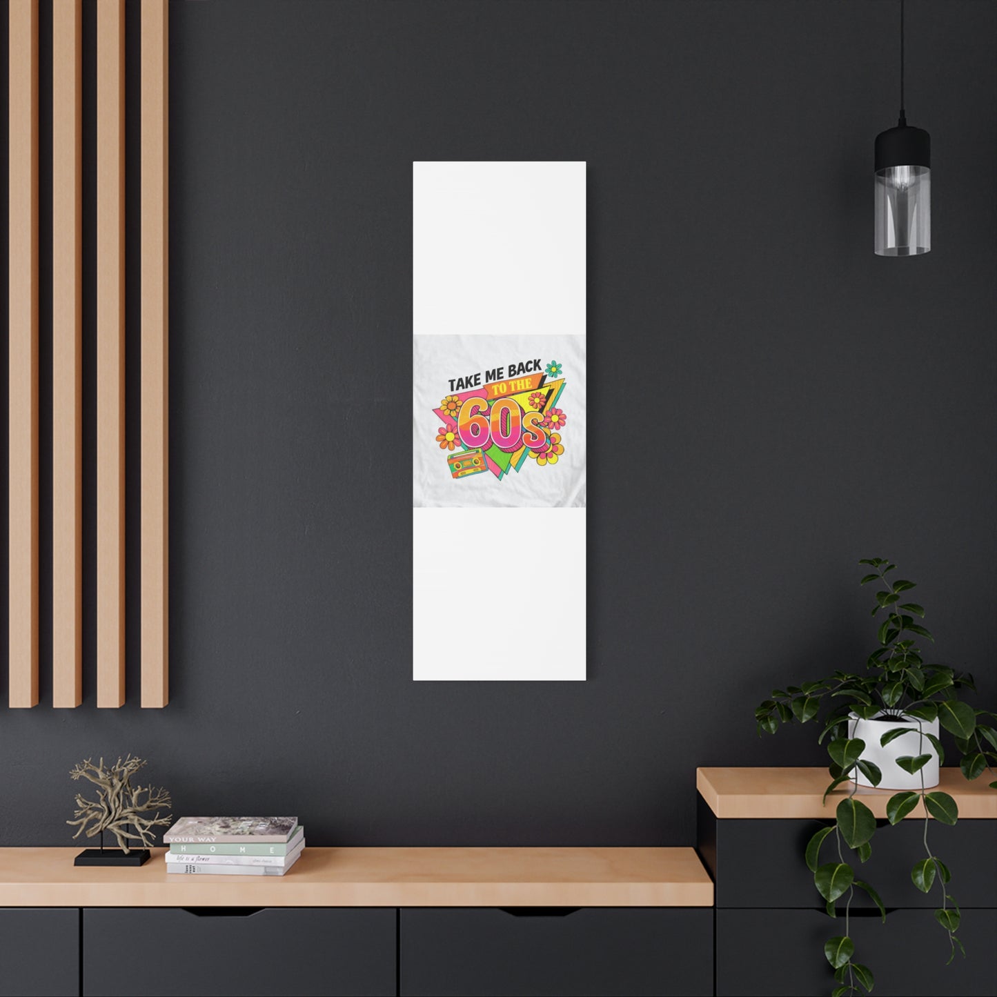 Take Me Back to the 60s Canvas — Retro Pop Art Matte Stretched Wall Art