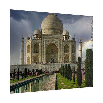 Taj Mahal Photograph Rolled Poster | India Landmark Wall Art