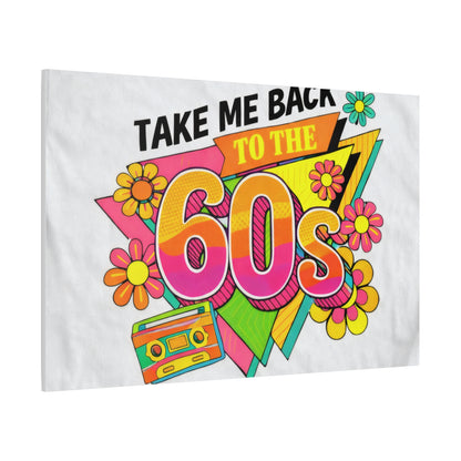 Take Me Back to the 60s Canvas — Retro Pop Art Matte Stretched Wall Art
