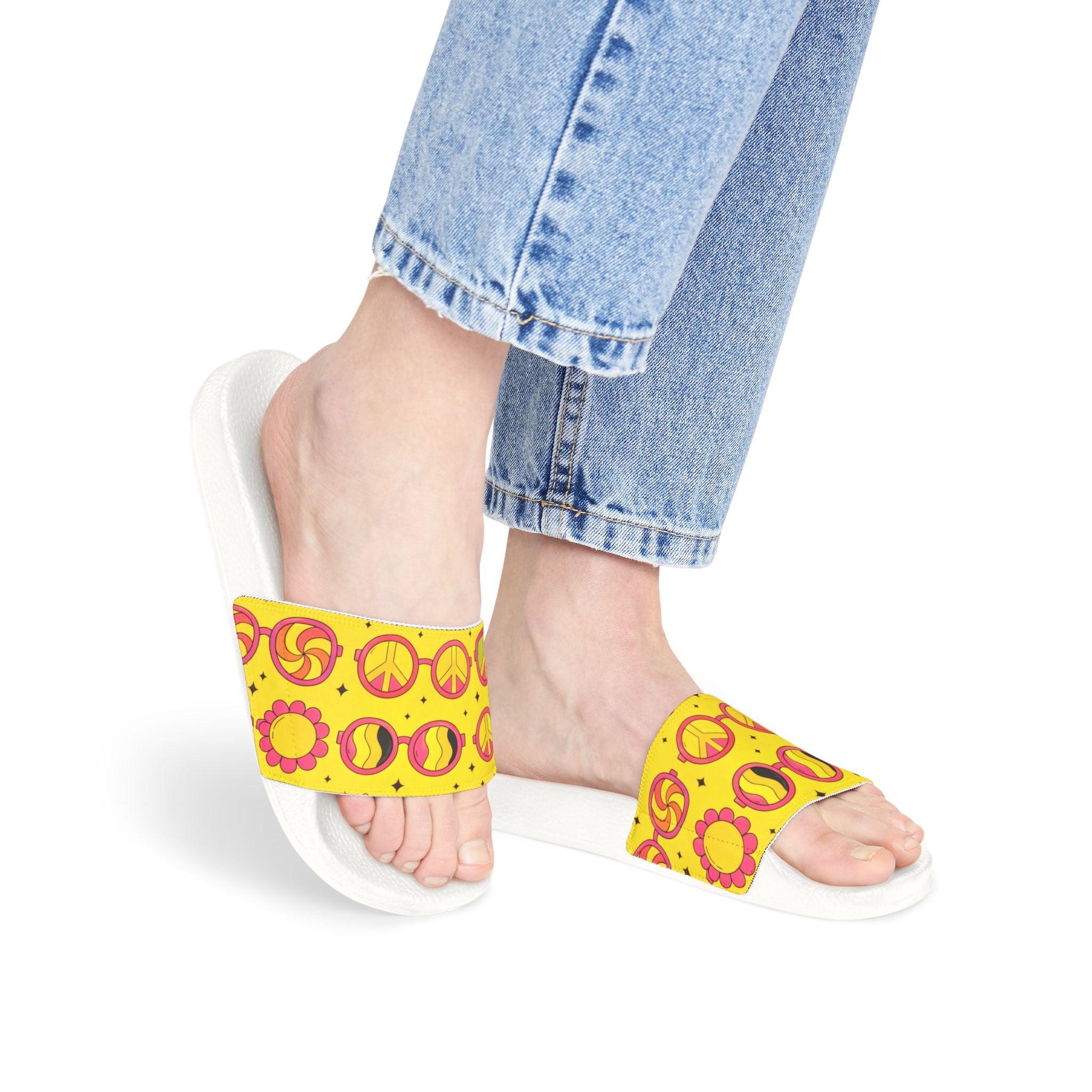 Hippie Sunglasses Slide Sandals