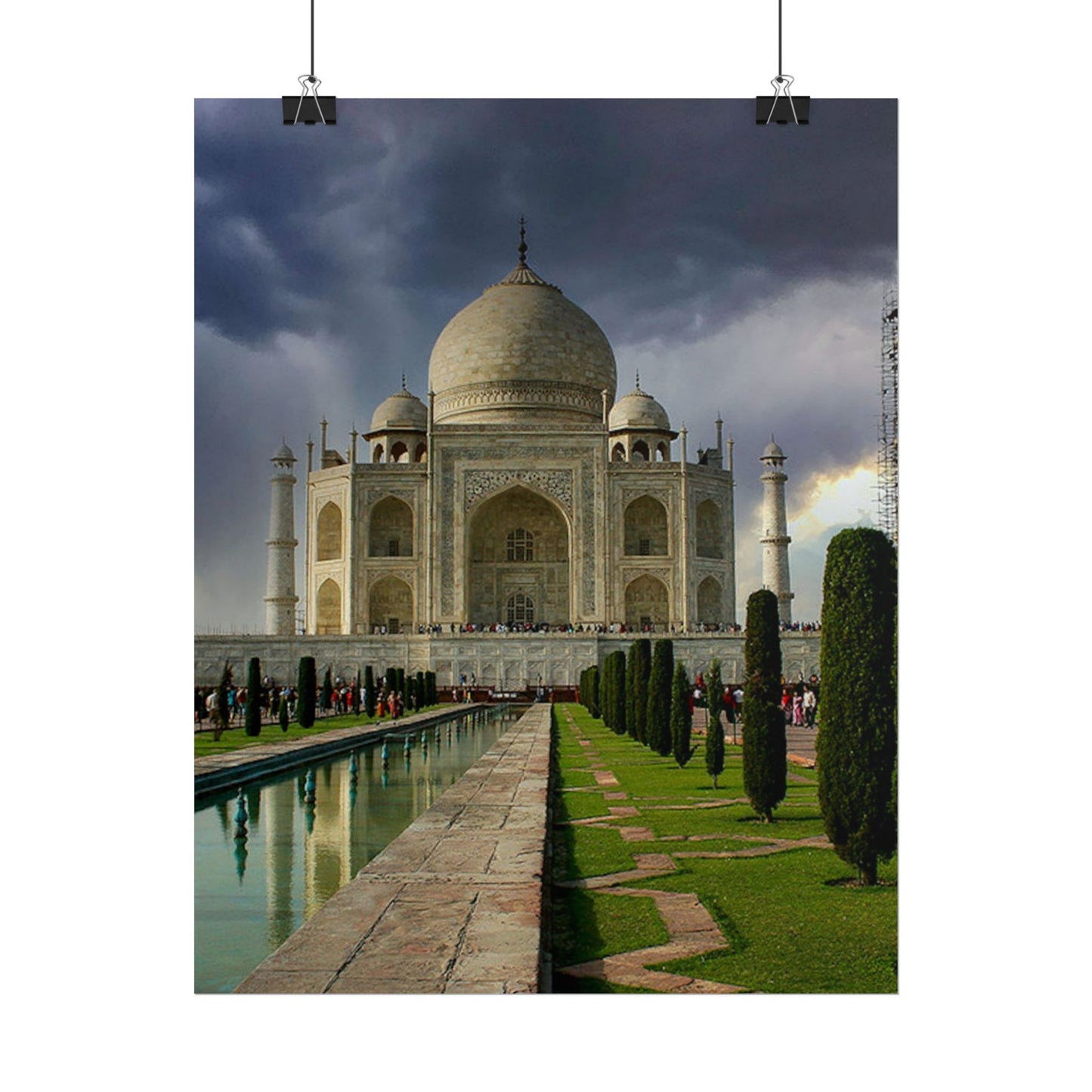 Taj Mahal Photograph Rolled Poster | India Landmark Wall Art