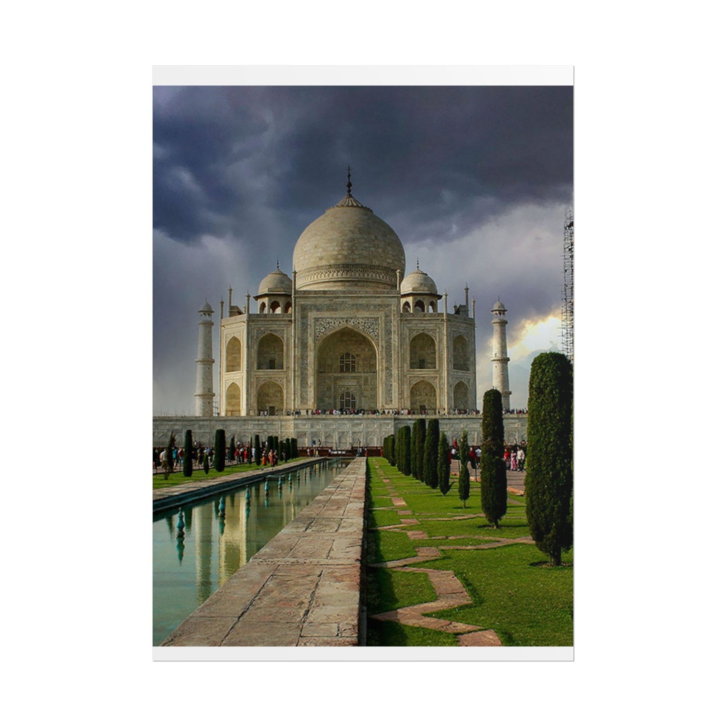 Taj Mahal Photograph Rolled Poster | India Landmark Wall Art