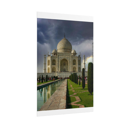 Taj Mahal Photograph Rolled Poster | India Landmark Wall Art