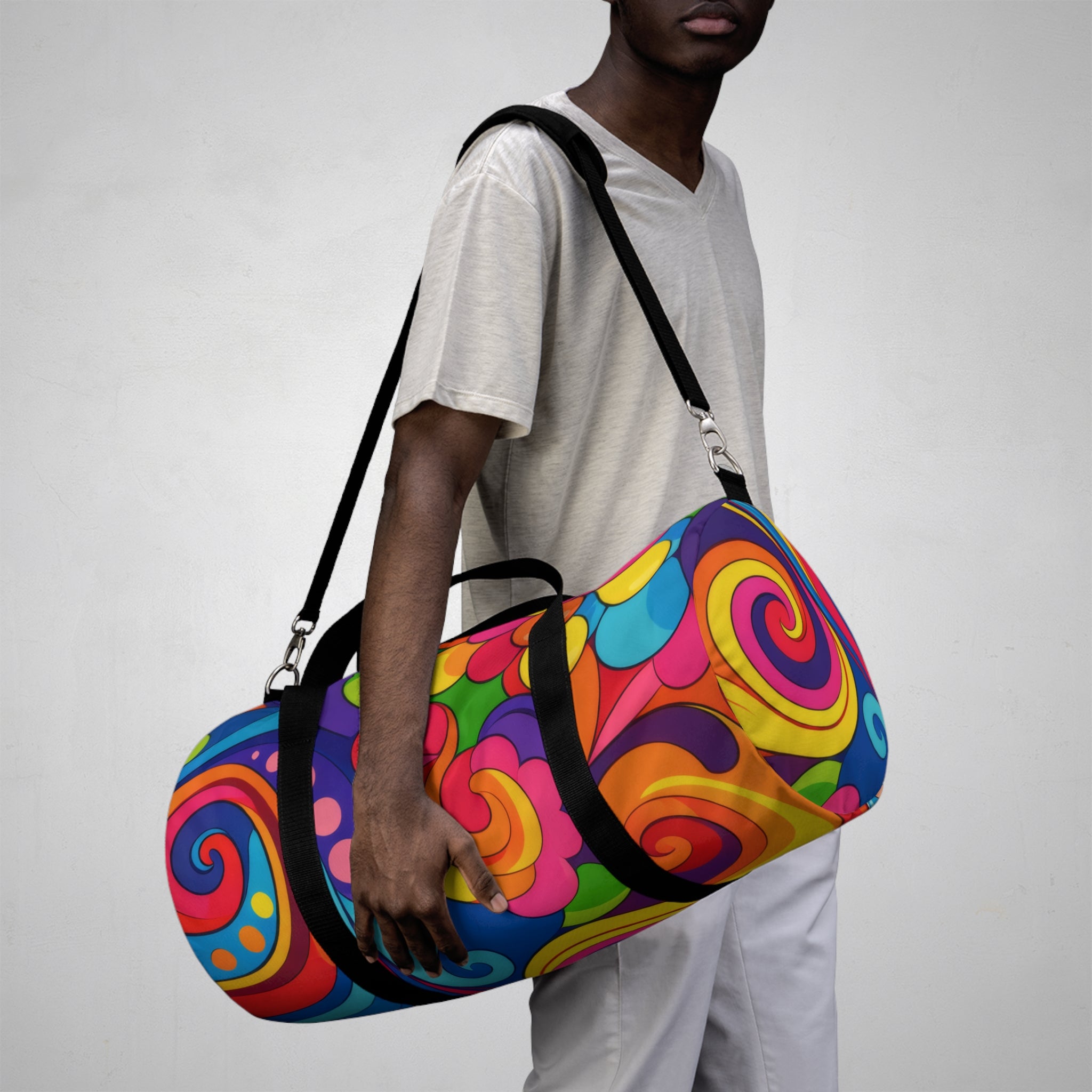 Psychedelic Swirl Duffel Bag