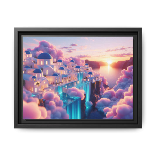 Sunset Cloudscape Framed Canvas Print